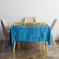US Virgin Islands Tablecloth Coat Of Arms Grunge Style