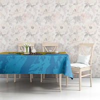 US Virgin Islands Tablecloth Coat Of Arms Grunge Style