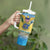 Personalized US Virgin Islands Tumbler With Handle Coat Of Arms Grunge Style