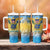 Personalized US Virgin Islands Tumbler With Handle Coat Of Arms Grunge Style