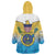 US Virgin Islands Wearable Blanket Hoodie Coat Of Arms Grunge Style