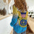 US Virgin Islands Women Casual Shirt Coat Of Arms Grunge Style