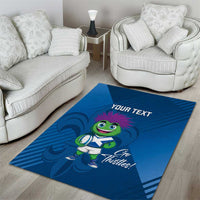 Custom Scotland Rugby 2025 Area Rug Funny Thistle Mascot Go Scottish!