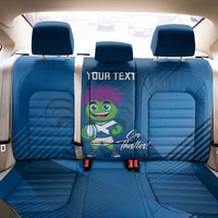 Custom Scotland Rugby 2025 Back Car Seat Cover Funny Thistle Mascot Go Scottish!