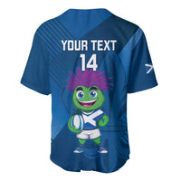 Custom Scotland Rugby 2025 Baseball Jersey Funny Thistle Mascot Go Scottish!