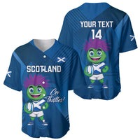 Custom Scotland Rugby 2025 Baseball Jersey Funny Thistle Mascot Go Scottish!