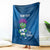 Custom Scotland Rugby 2025 Blanket Funny Thistle Mascot Go Scottish!