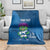 Custom Scotland Rugby 2025 Blanket Funny Thistle Mascot Go Scottish!