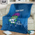 Custom Scotland Rugby 2025 Blanket Funny Thistle Mascot Go Scottish!