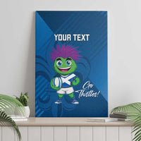 Custom Scotland Rugby 2025 Canvas Wall Art Funny Thistle Mascot Go Scottish!