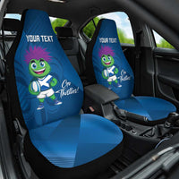 Custom Scotland Rugby 2025 Car Seat Cover Funny Thistle Mascot Go Scottish!