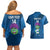 Custom Scotland Rugby 2025 Couples Matching Off Shoulder Short Dress and Hawaiian Shirt Funny Thistle Mascot Go Scottish!