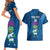 Custom Scotland Rugby 2025 Couples Matching Short Sleeve Bodycon Dress and Hawaiian Shirt Funny Thistle Mascot Go Scottish!