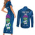 Custom Scotland Rugby 2025 Couples Matching Short Sleeve Bodycon Dress and Long Sleeve Button Shirt Funny Thistle Mascot Go Scottish!
