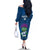 Custom Scotland Rugby 2025 Family Matching Off The Shoulder Long Sleeve Dress and Hawaiian Shirt Funny Thistle Mascot Go Scottish!