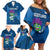 Custom Scotland Rugby 2025 Family Matching Off Shoulder Short Dress and Hawaiian Shirt Funny Thistle Mascot Go Scottish!
