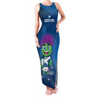 Custom Scotland Rugby 2025 Family Matching Tank Maxi Dress and Hawaiian Shirt Funny Thistle Mascot Go Scottish!