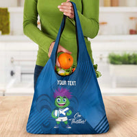 Custom Scotland Rugby 2025 Grocery Bag Funny Thistle Mascot Go Scottish!