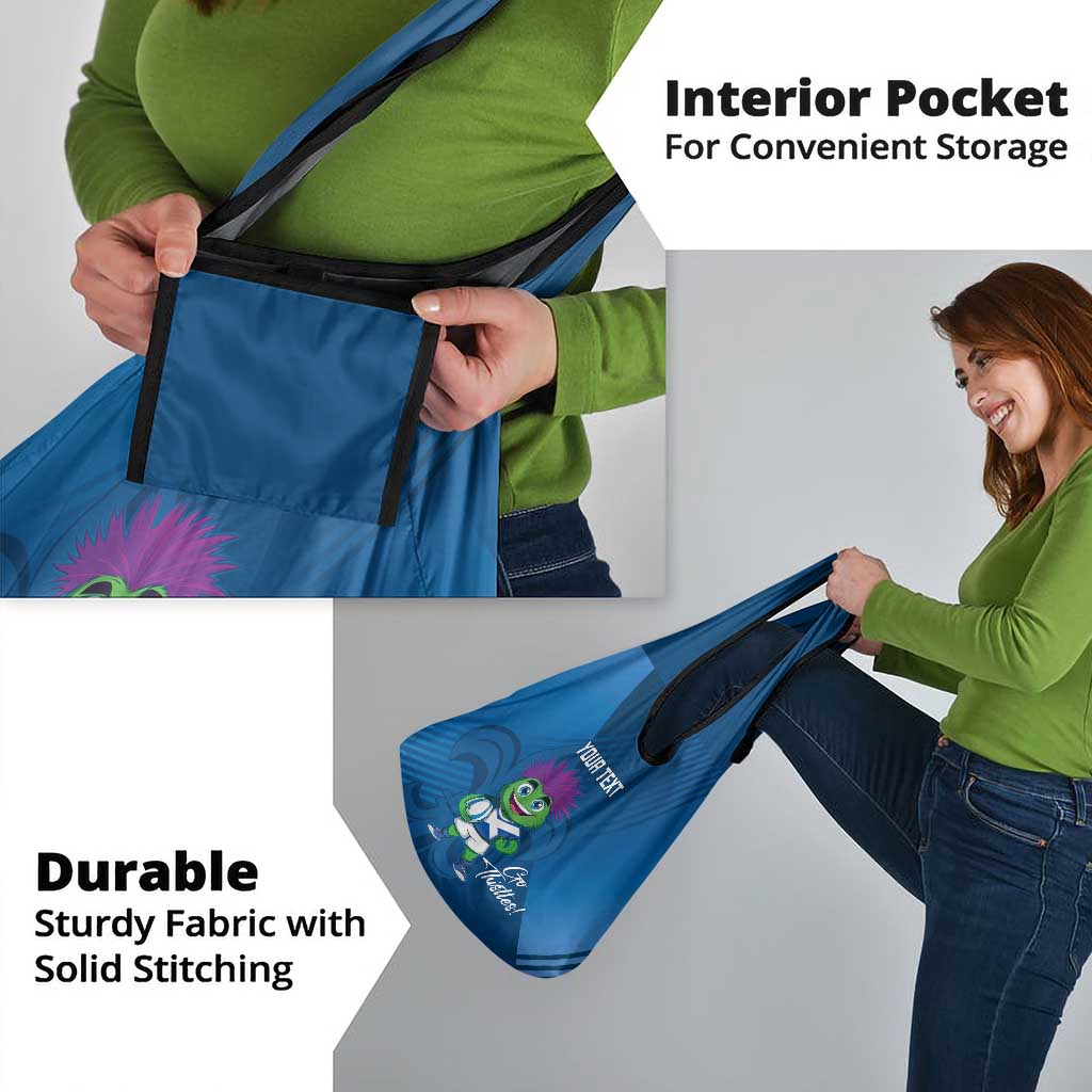 Custom Scotland Rugby 2025 Grocery Bag Funny Thistle Mascot Go Scottish!