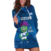 Custom Scotland Rugby 2025 Hoodie Dress Funny Thistle Mascot Go Scottish!