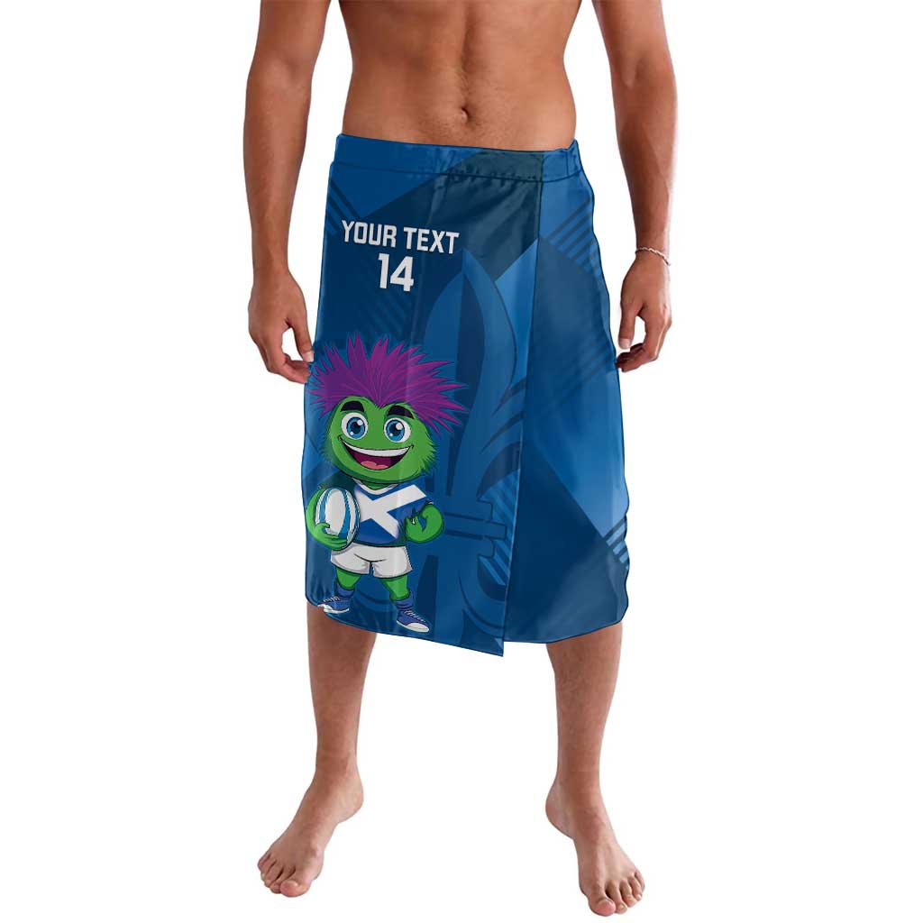 Custom Scotland Rugby 2025 Lavalava Funny Thistle Mascot Go Scottish!