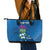 Custom Scotland Rugby 2025 Leather Tote Bag Funny Thistle Mascot Go Scottish!
