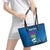 Custom Scotland Rugby 2025 Leather Tote Bag Funny Thistle Mascot Go Scottish!