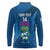 Custom Scotland Rugby 2025 Long Sleeve Polo Shirt Funny Thistle Mascot Go Scottish!