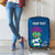 Custom Scotland Rugby 2025 Luggage Cover Funny Thistle Mascot Go Scottish!