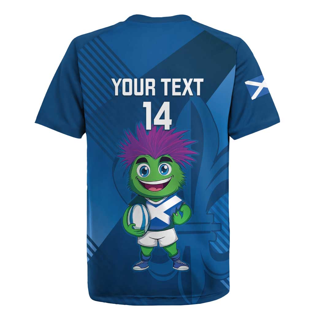 Custom Scotland Rugby 2025 Rugby Jersey Funny Thistle Mascot Go Scottish!