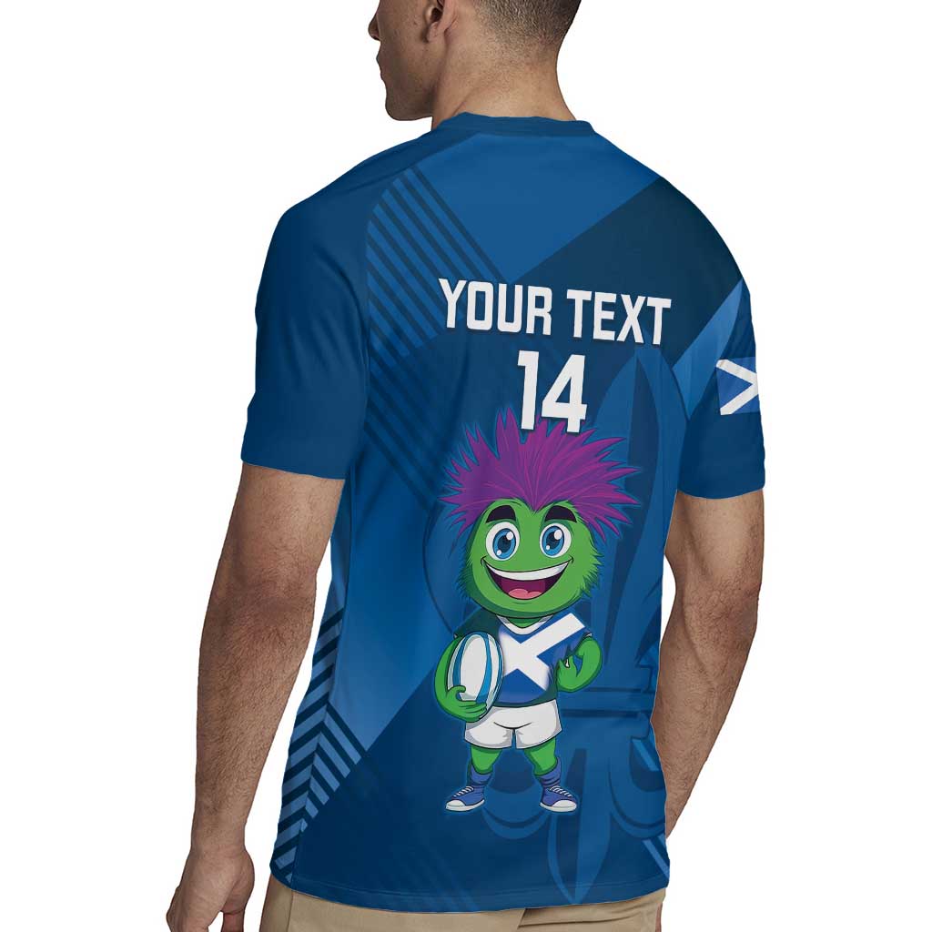 Custom Scotland Rugby 2025 Rugby Jersey Funny Thistle Mascot Go Scottish!