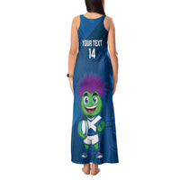 Custom Scotland Rugby 2025 Tank Maxi Dress Funny Thistle Mascot Go Scottish!