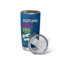Personalised Scotland Rugby 2025 Tumbler Cup Funny Thistle Mascot Go Scottish!