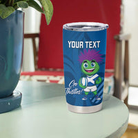Personalised Scotland Rugby 2025 Tumbler Cup Funny Thistle Mascot Go Scottish!