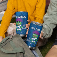 Personalised Scotland Rugby 2025 Tumbler Cup Funny Thistle Mascot Go Scottish!