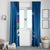 Custom Scotland Rugby 2025 Window Curtain Funny Thistle Mascot Go Scottish!
