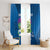 Custom Scotland Rugby 2025 Window Curtain Funny Thistle Mascot Go Scottish!