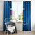 Custom Scotland Rugby 2025 Window Curtain Funny Thistle Mascot Go Scottish!
