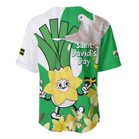 Wales Saint David's Day Baseball Jersey Welsh Funny Leek Daffodil