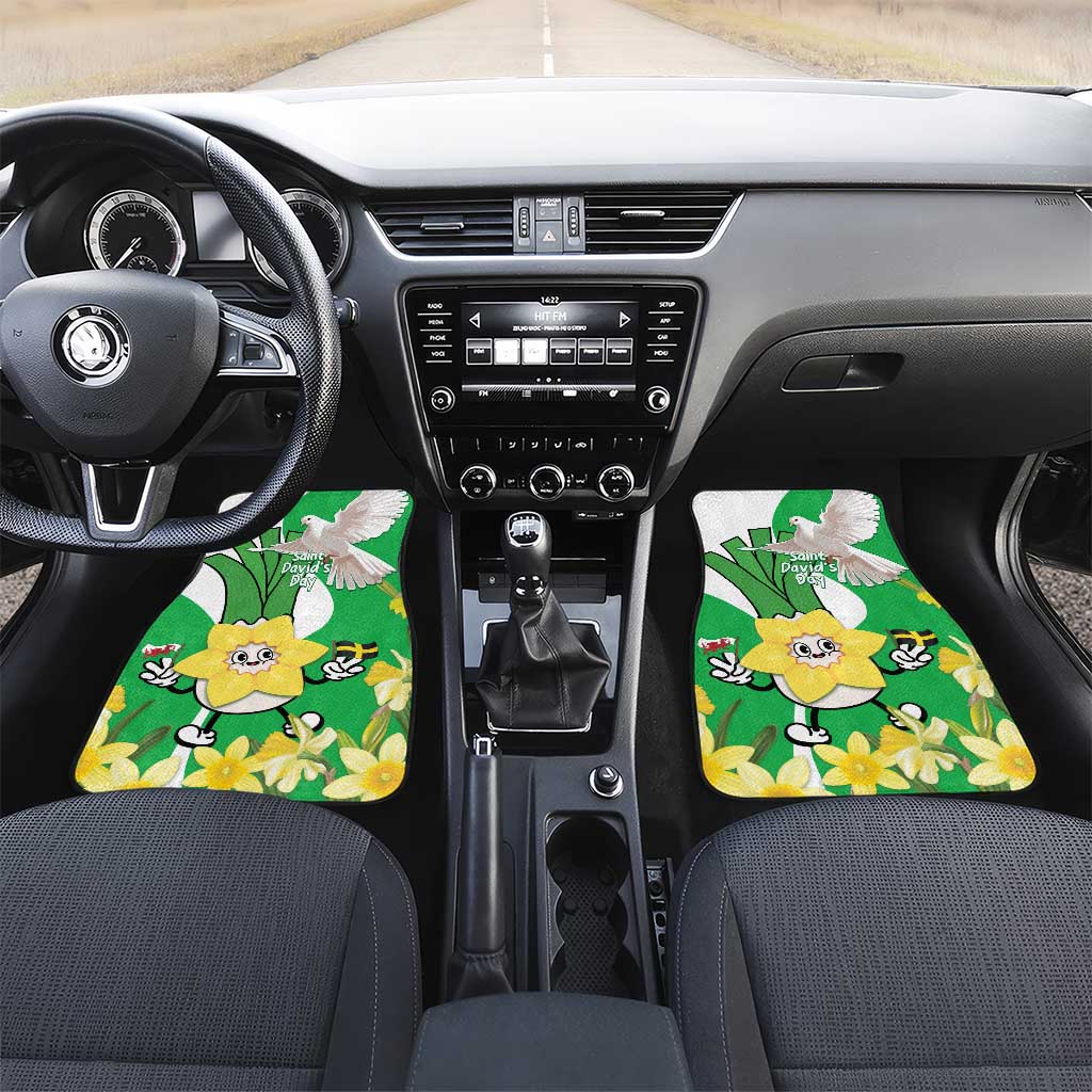 Wales Saint David's Day Car Mats Welsh Funny Leek Daffodil