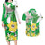 Wales Saint David's Day Couples Matching Long Sleeve Bodycon Dress and Hawaiian Shirt Welsh Funny Leek Daffodil