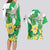 Wales Saint David's Day Couples Matching Long Sleeve Bodycon Dress and Hawaiian Shirt Welsh Funny Leek Daffodil