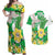 Wales Saint David's Day Couples Matching Off Shoulder Maxi Dress and Hawaiian Shirt Welsh Funny Leek Daffodil
