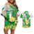 Wales Saint David's Day Couples Matching Off Shoulder Short Dress and Hawaiian Shirt Welsh Funny Leek Daffodil