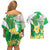 Wales Saint David's Day Couples Matching Off Shoulder Short Dress and Hawaiian Shirt Welsh Funny Leek Daffodil