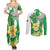 Wales Saint David's Day Couples Matching Summer Maxi Dress and Long Sleeve Button Shirt Welsh Funny Leek Daffodil