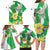 Wales Saint David's Day Family Matching Long Sleeve Bodycon Dress and Hawaiian Shirt Welsh Funny Leek Daffodil
