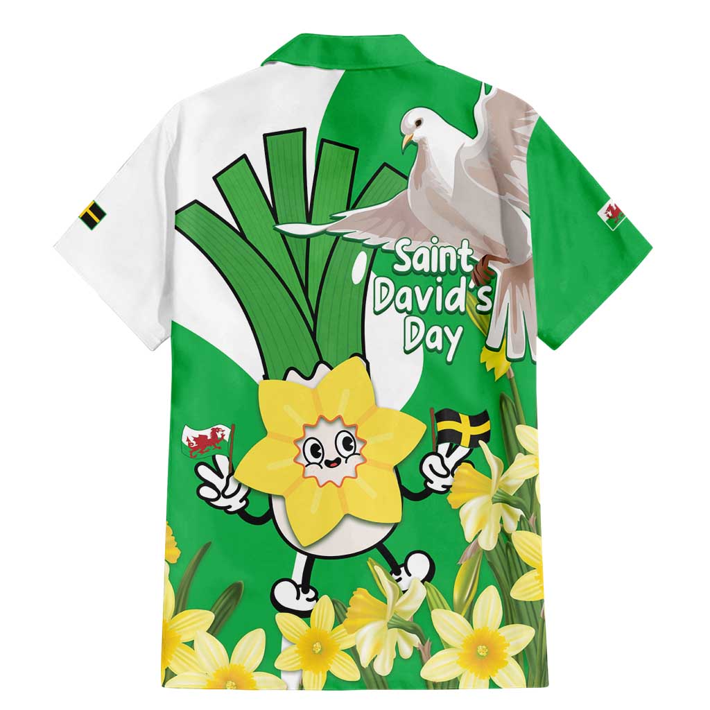 Wales Saint David's Day Family Matching Mermaid Dress and Hawaiian Shirt Welsh Funny Leek Daffodil