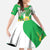 Wales Saint David's Day Family Matching Off The Shoulder Long Sleeve Dress and Hawaiian Shirt Welsh Funny Leek Daffodil