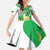 Wales Saint David's Day Family Matching Off Shoulder Maxi Dress and Hawaiian Shirt Welsh Funny Leek Daffodil